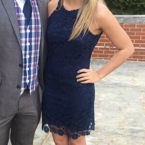 Navy Lace Dress
